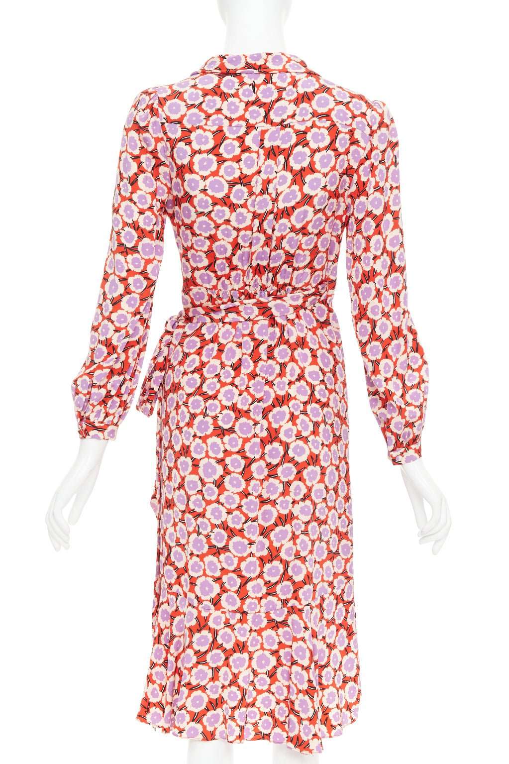 Diane Von Furstenberg Carla Red Silk Very good condition - Box View
