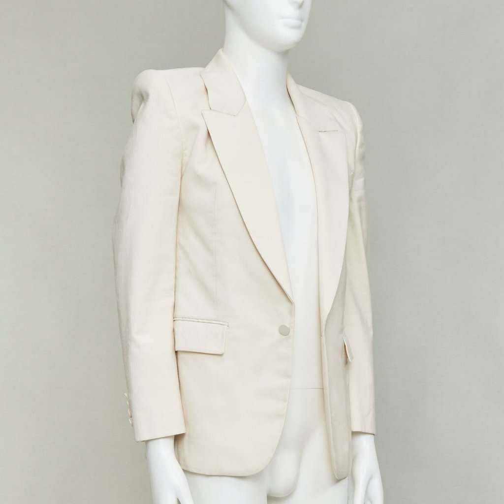 Saint Laurent Ecru Silk Jacket Beige Silk Good condition - Inside View
