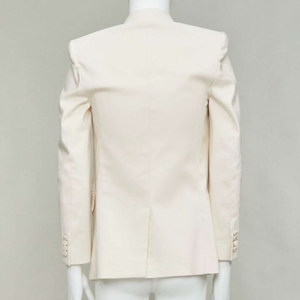 Saint Laurent Ecru Silk Jacket Beige Silk Good condition - Box View
