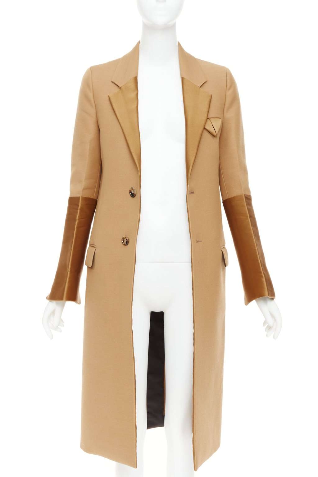 Bottega Veneta Brown Polyester Coat Brown Polyester Good condition - Inside View