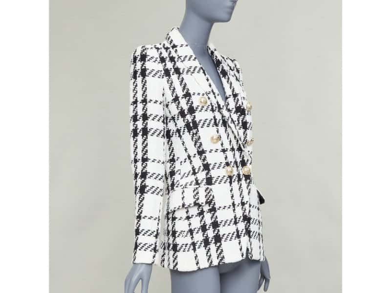 Balmain Black Cotton Jacket Black Cotton Very good condition - Model View