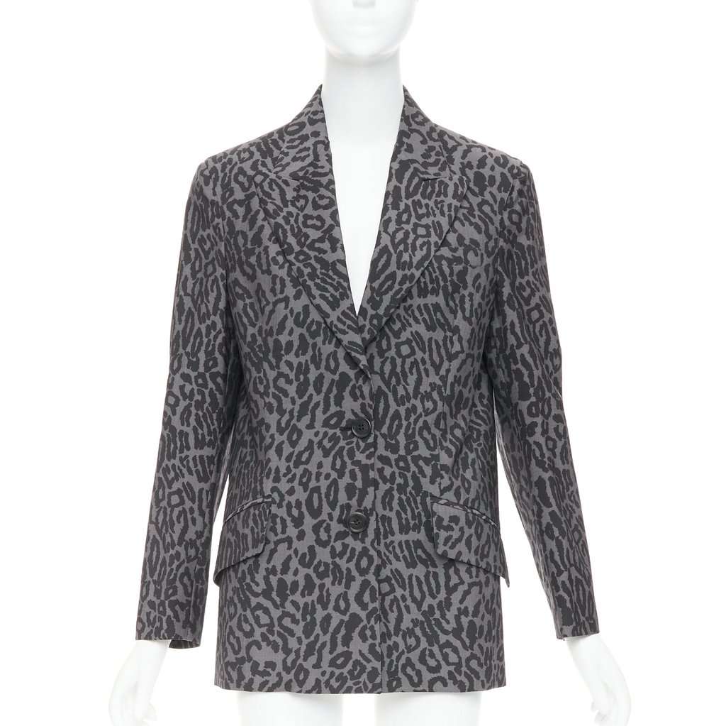 Miu Miu Grey Wool Jacket Grey Wool Very good condition - Front View