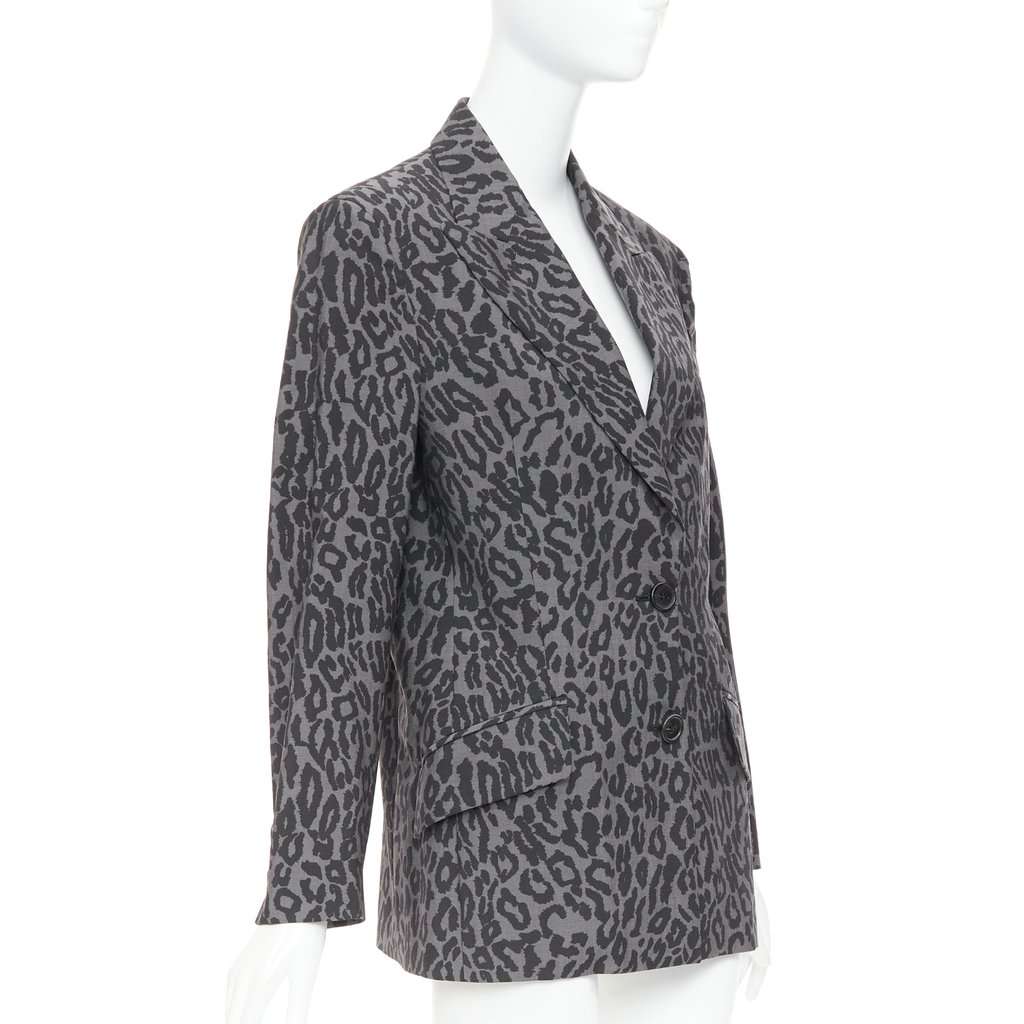 Miu Miu Grey Wool Jacket Grey Wool Very good condition - Model View