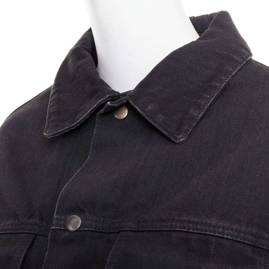 Saint Laurent Black Denim Jacket Black Denim Very good condition - Back View