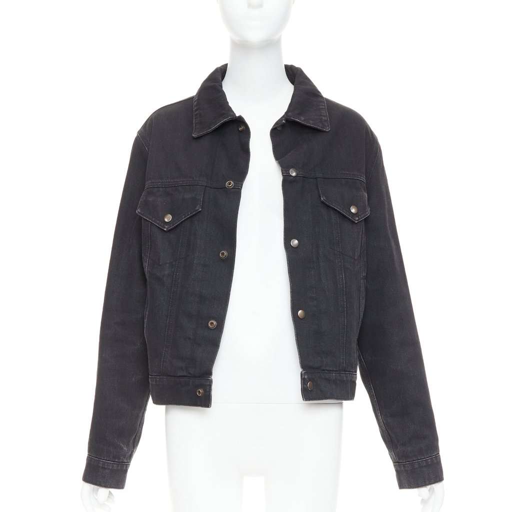 Saint Laurent Black Denim Jacket Black Denim Very good condition - Inside View
