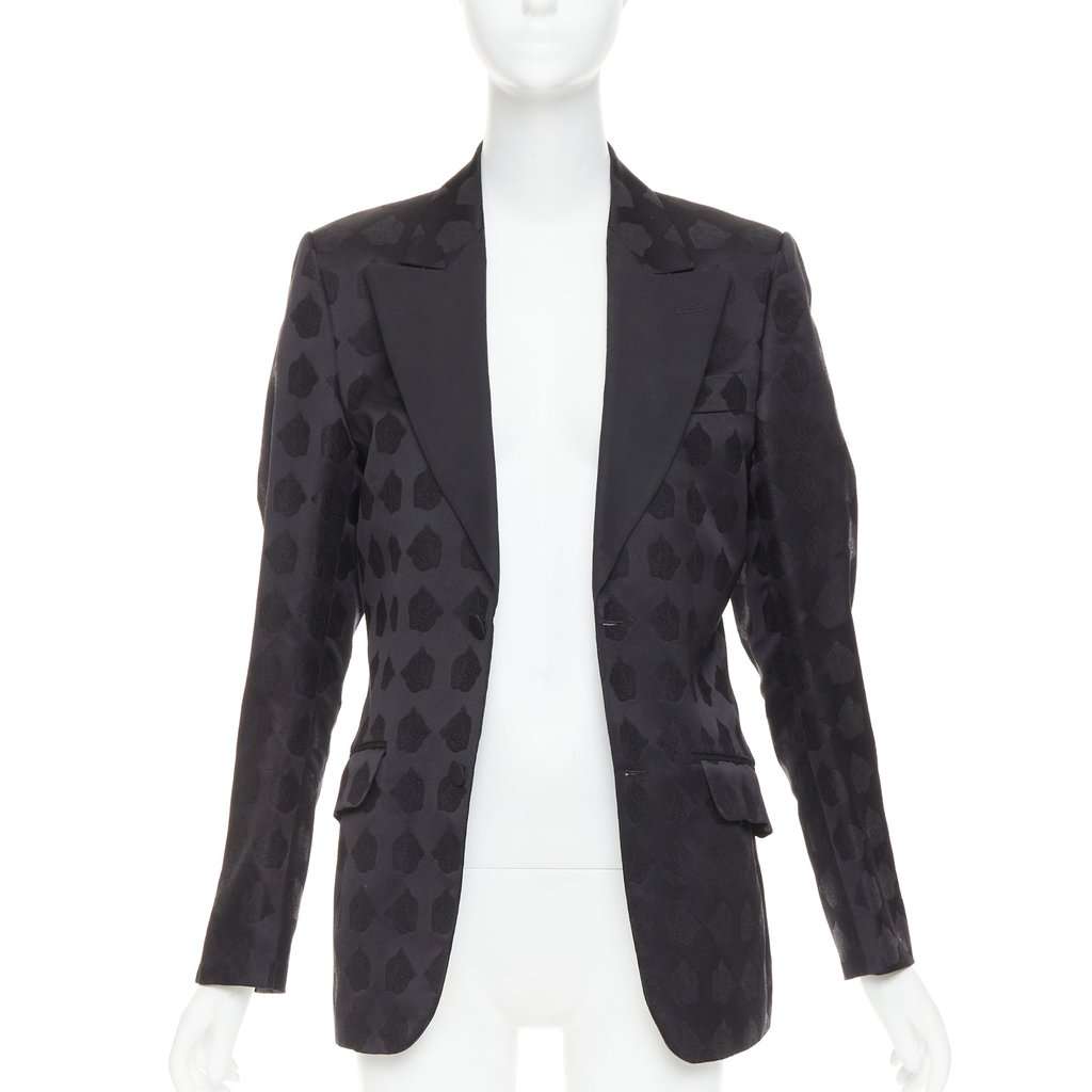 Gucci Black Silk Jacket Black Silk Fair condition - Back View