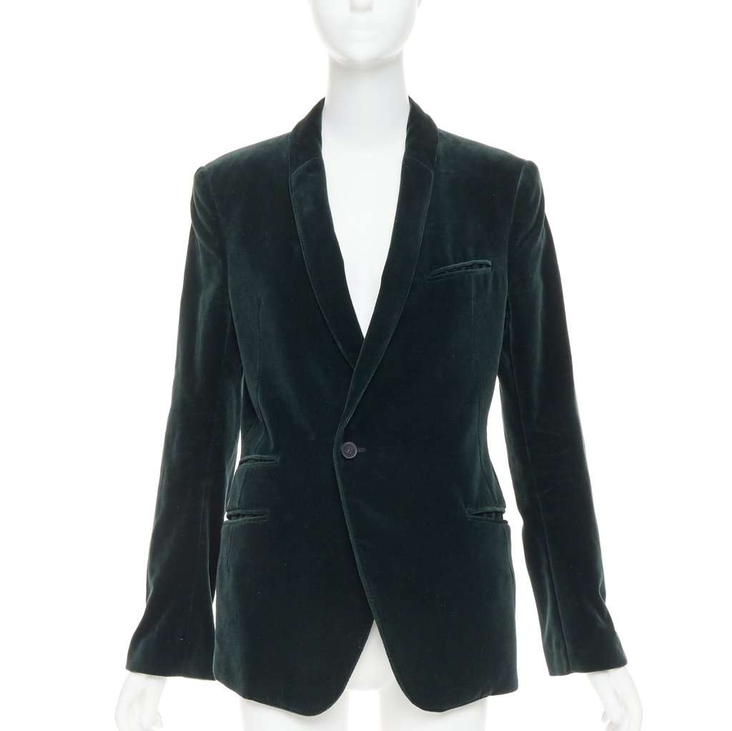 Haider Ackermann Green Velvet Jacket Green Velvet Good condition - Front View