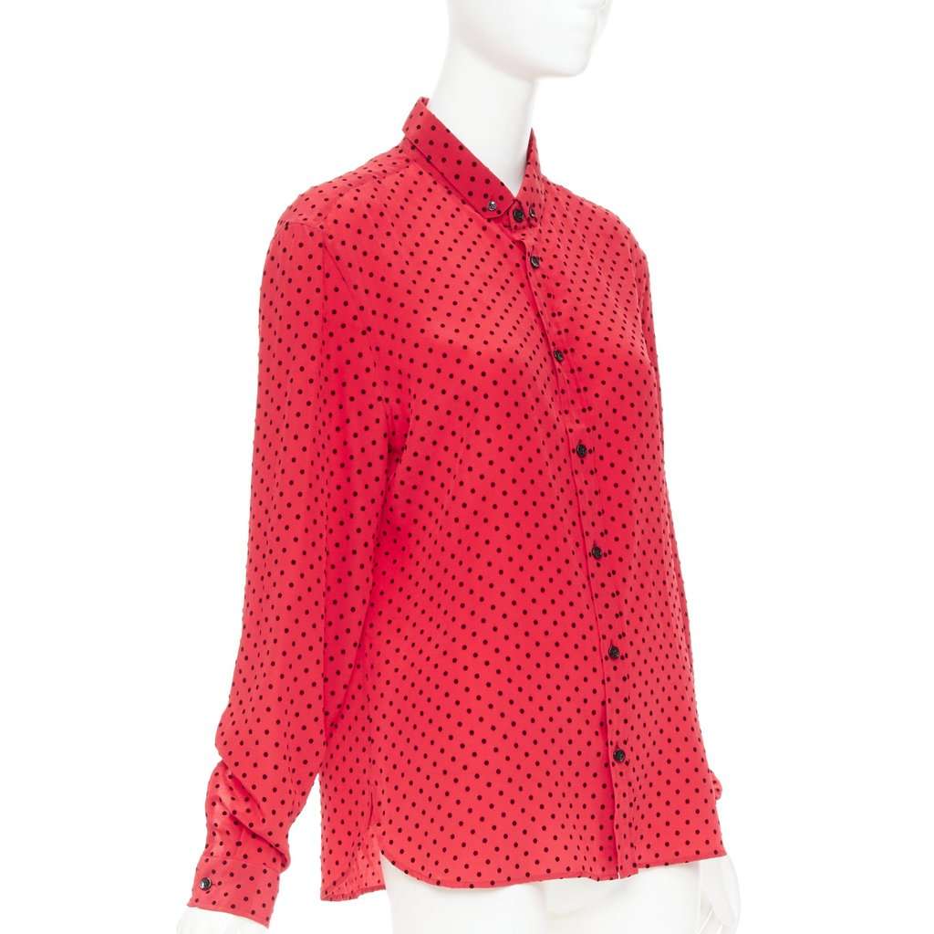 Saint Laurent Red Silk Top Red Silk Very good condition - Inside View