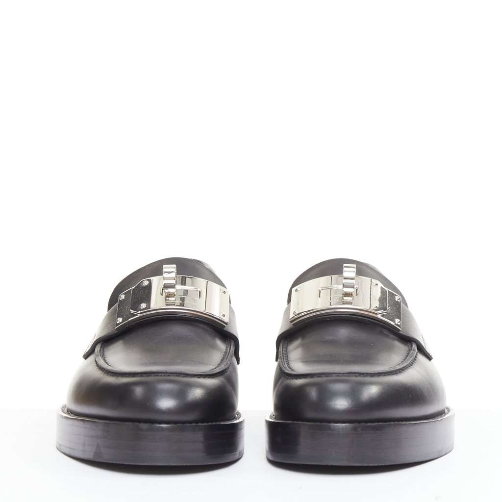 Hermès Hot 40 Loafer Black Leather Good condition - Model View