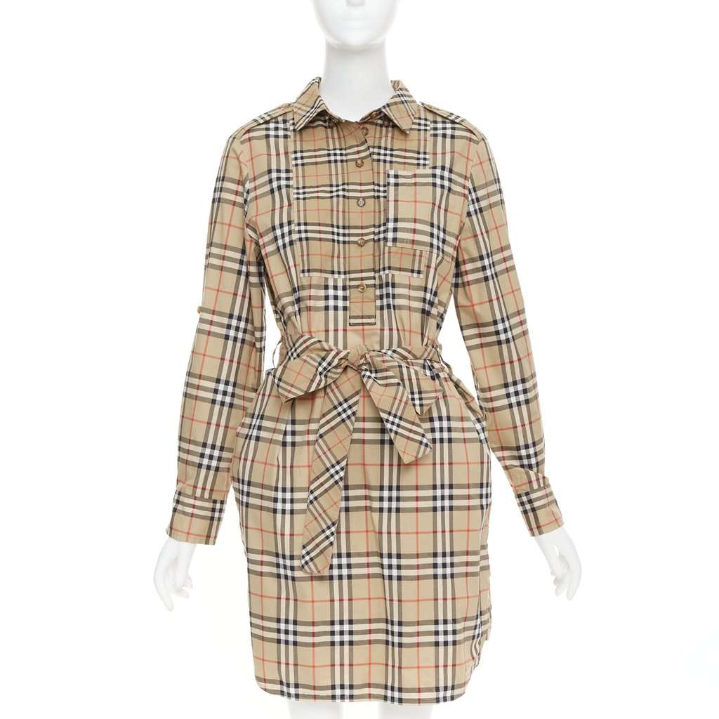 Burberry Brown Cotton Dress Brown Cotton Very good condition - Front View