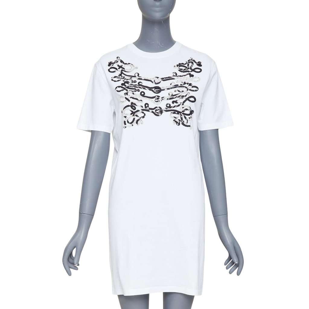 Hermès White Cotton Dress White Cotton Very good condition - Front View