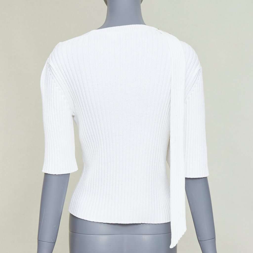 Chanel White Cotton Knitwear White Cotton Very good condition - Box View