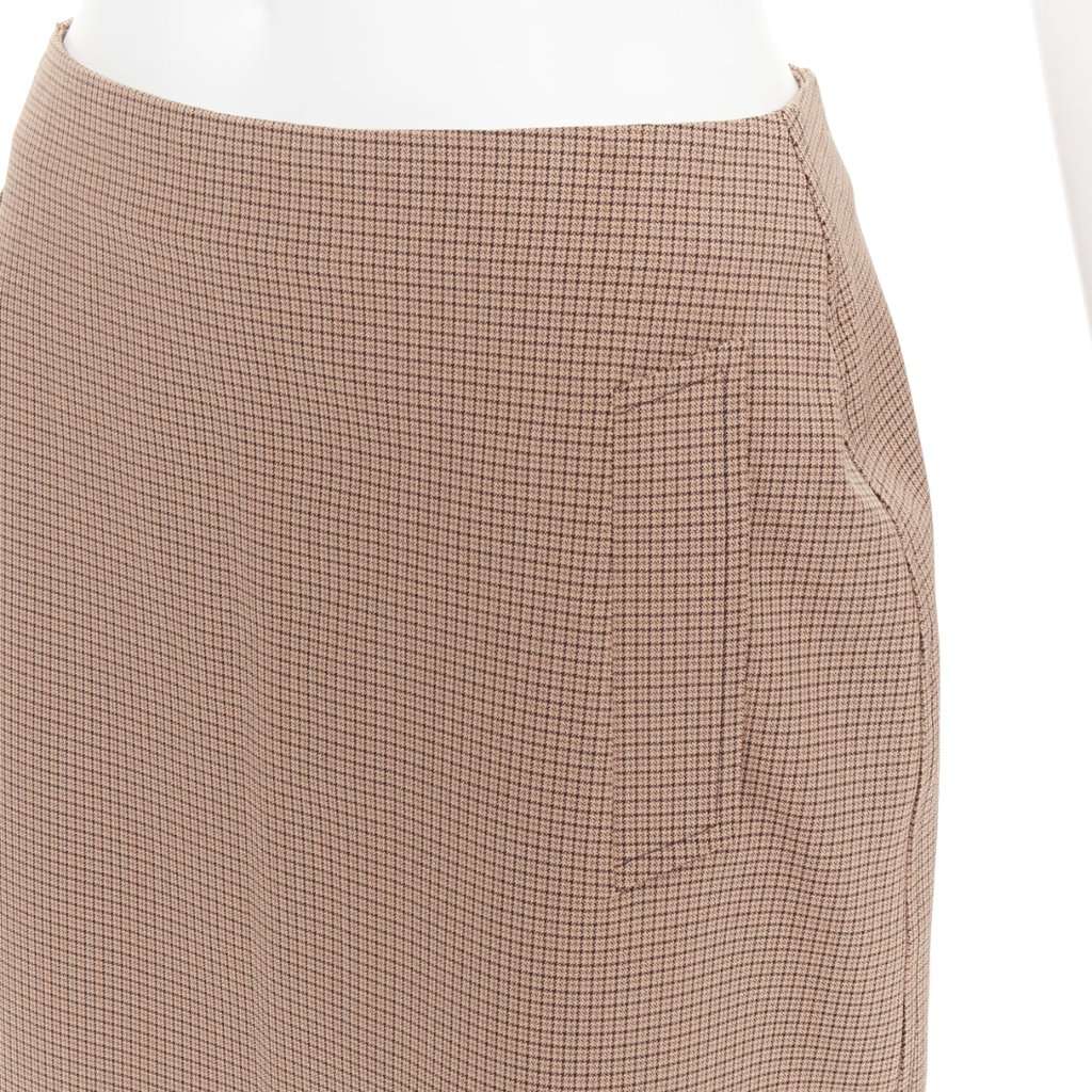 Prada Brown Polyester Skirt Brown Polyester Very good condition - Back View
