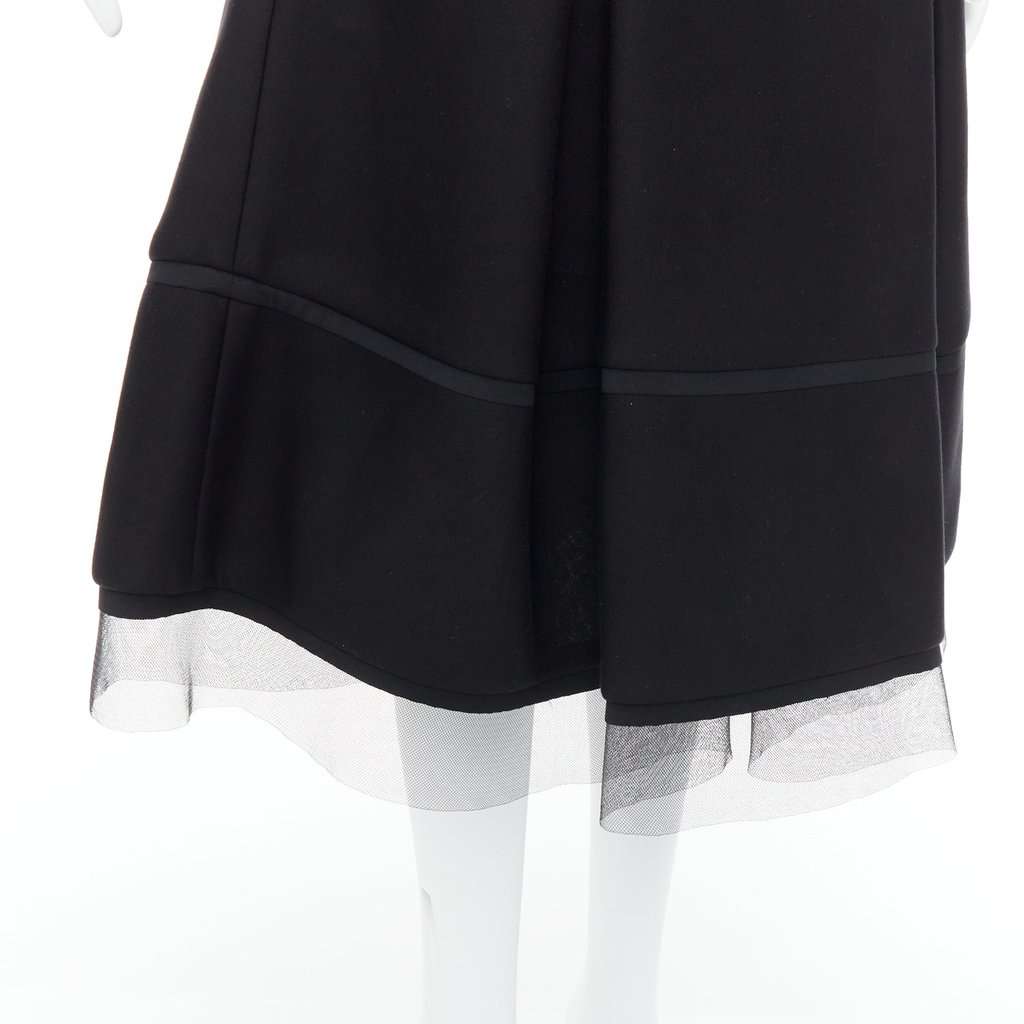 Donna Karan Scuba Tulle Skirt Black Polyester Never worn - Back View