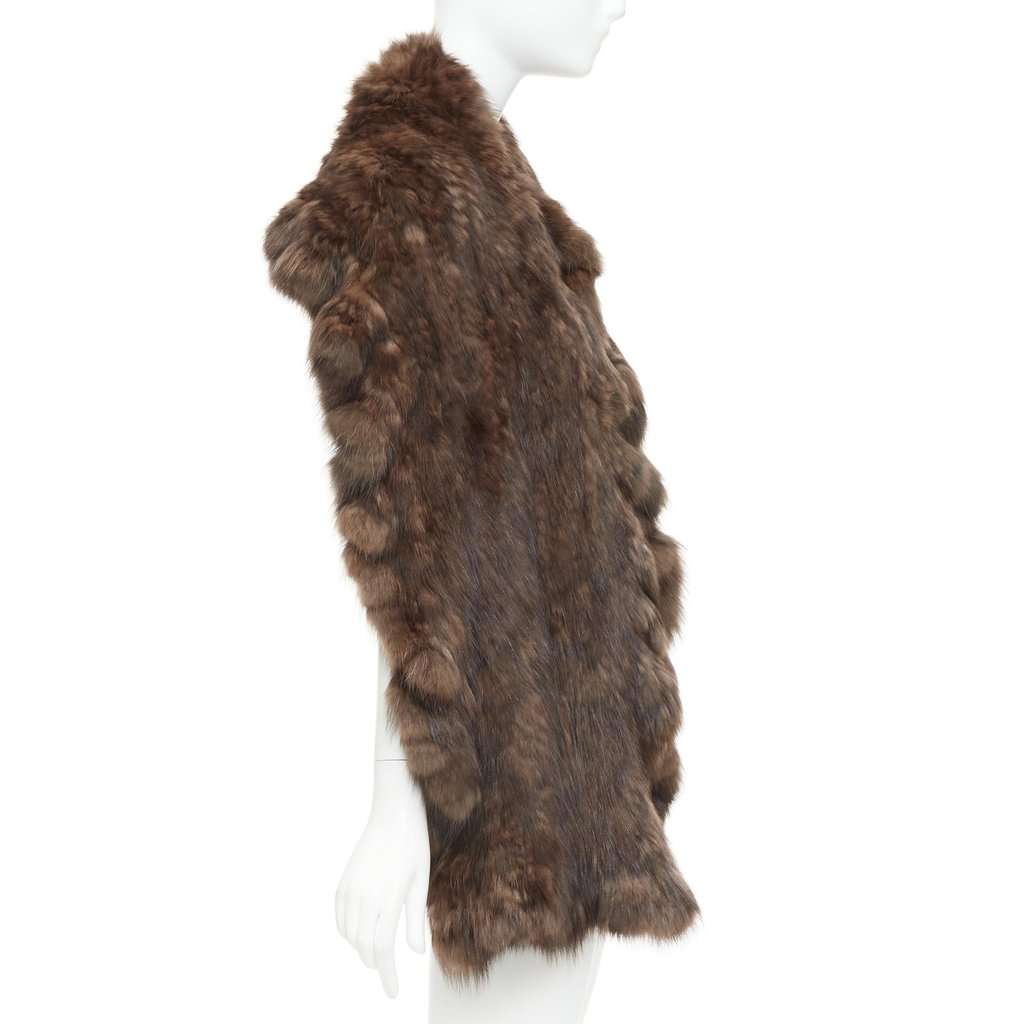 Unsigned Brown Fur Scarf Brown Fur Very good condition - Model View