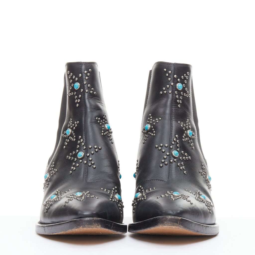 Valentino Garavani Black Leather Boots Black Leather Good condition - Inside View