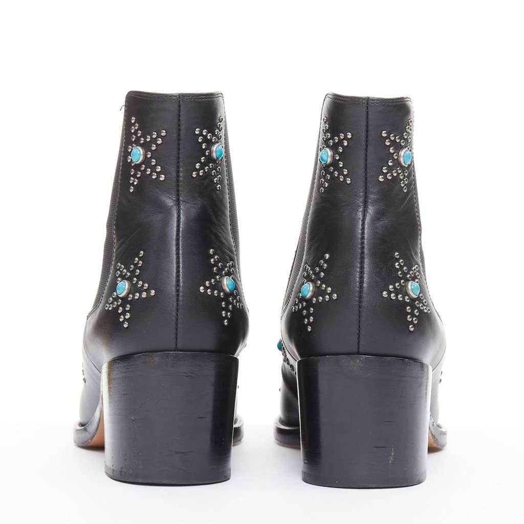 Valentino Garavani Black Leather Boots Black Leather Good condition - Box View