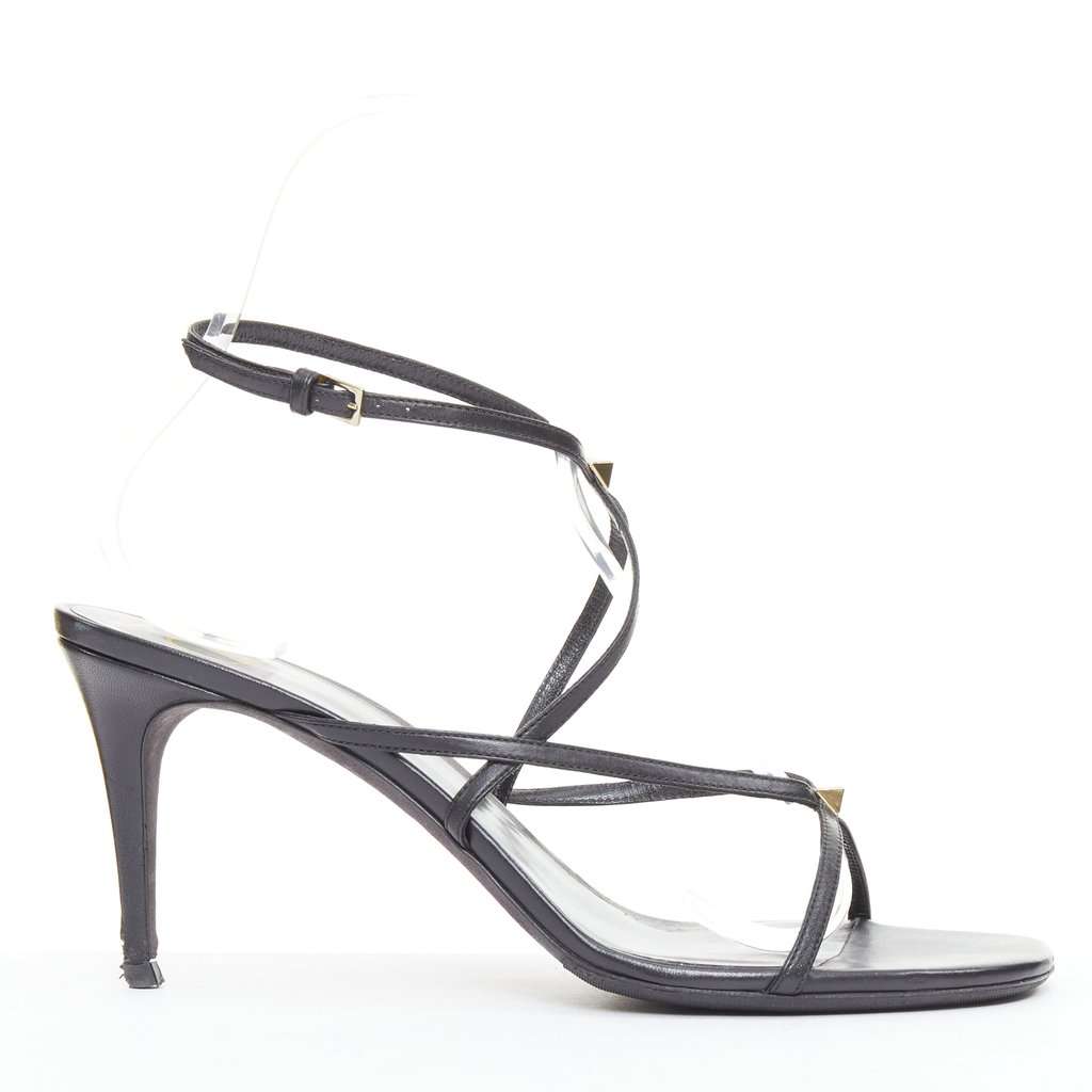 Valentino Garavani Rockstud Black Leather Fair condition - Front View