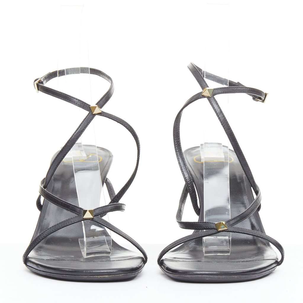 Valentino Garavani Rockstud Black Leather Fair condition - Inside View