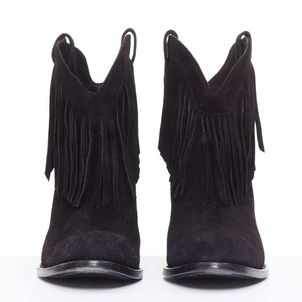 Saint Laurent Curtis 80 Black Suede Good condition - Inside View