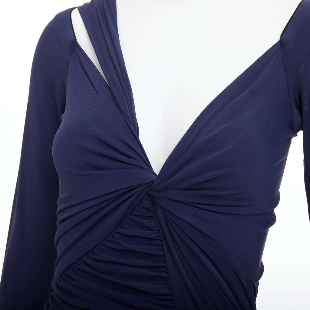 Donna Karan Navy Viscose Dress Navy Viscose Very good condition - Back View
