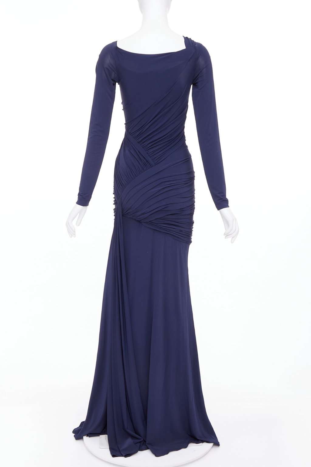 Donna Karan Navy Viscose Dress Navy Viscose Very good condition - Box View