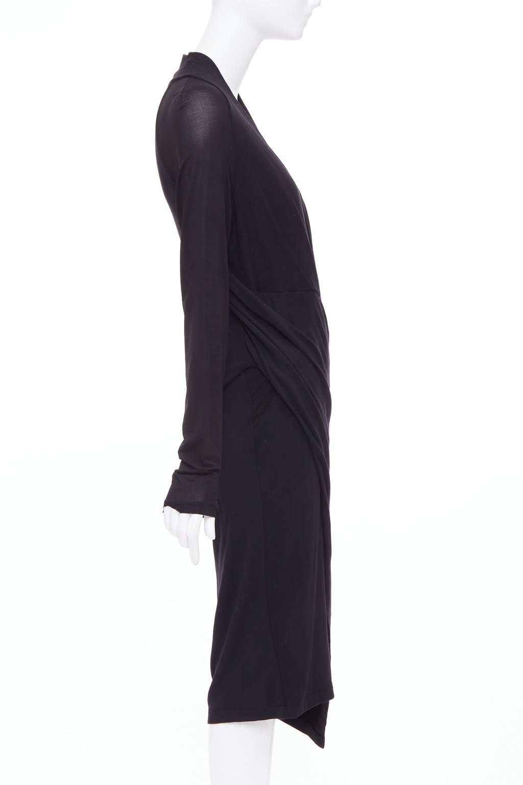 Donna Karan Black Viscose Dress Black Viscose Fair condition - Inside View