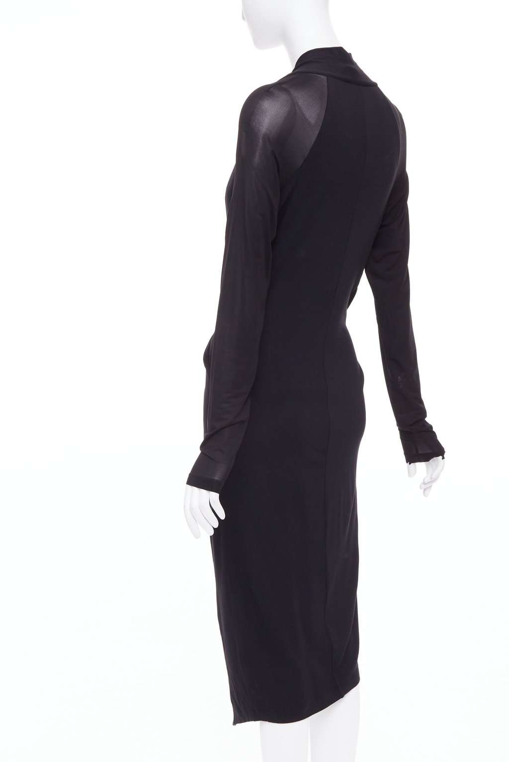 Donna Karan Black Viscose Dress Black Viscose Fair condition - Box View