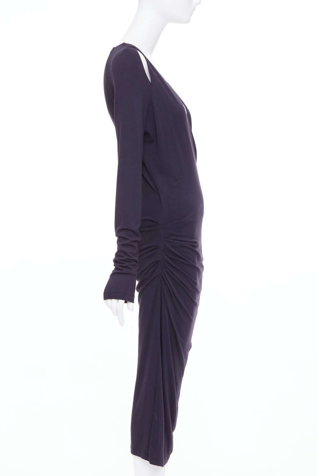 Donna Karan Grey Viscose Dress Grey Viscose Very good condition - Model View