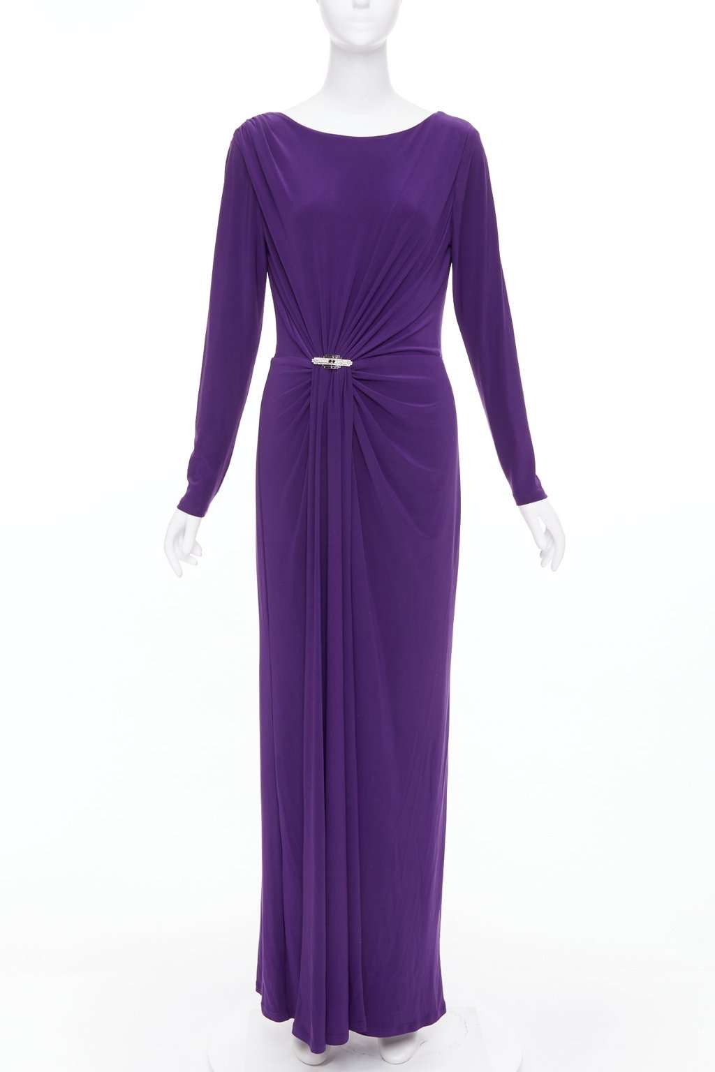 Ralph Lauren Purple Polyester Dress Purple Polyester Never worn, with tag - Front View