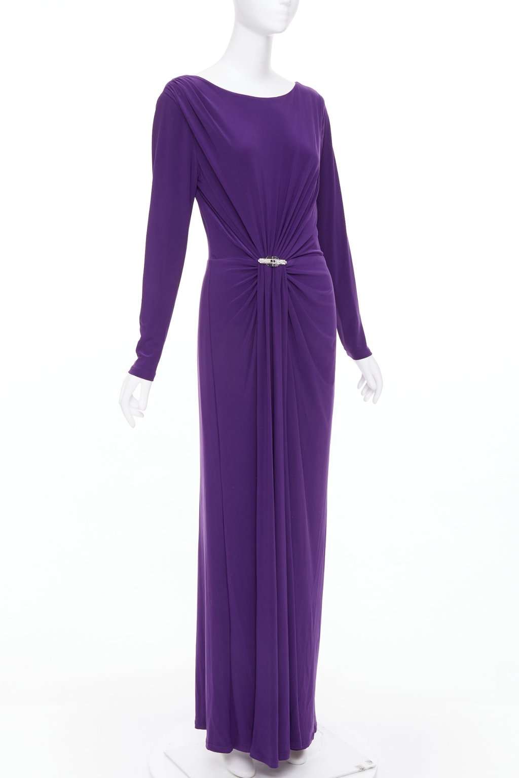 Ralph Lauren Purple Polyester Dress Purple Polyester Never worn, with tag - Inside View