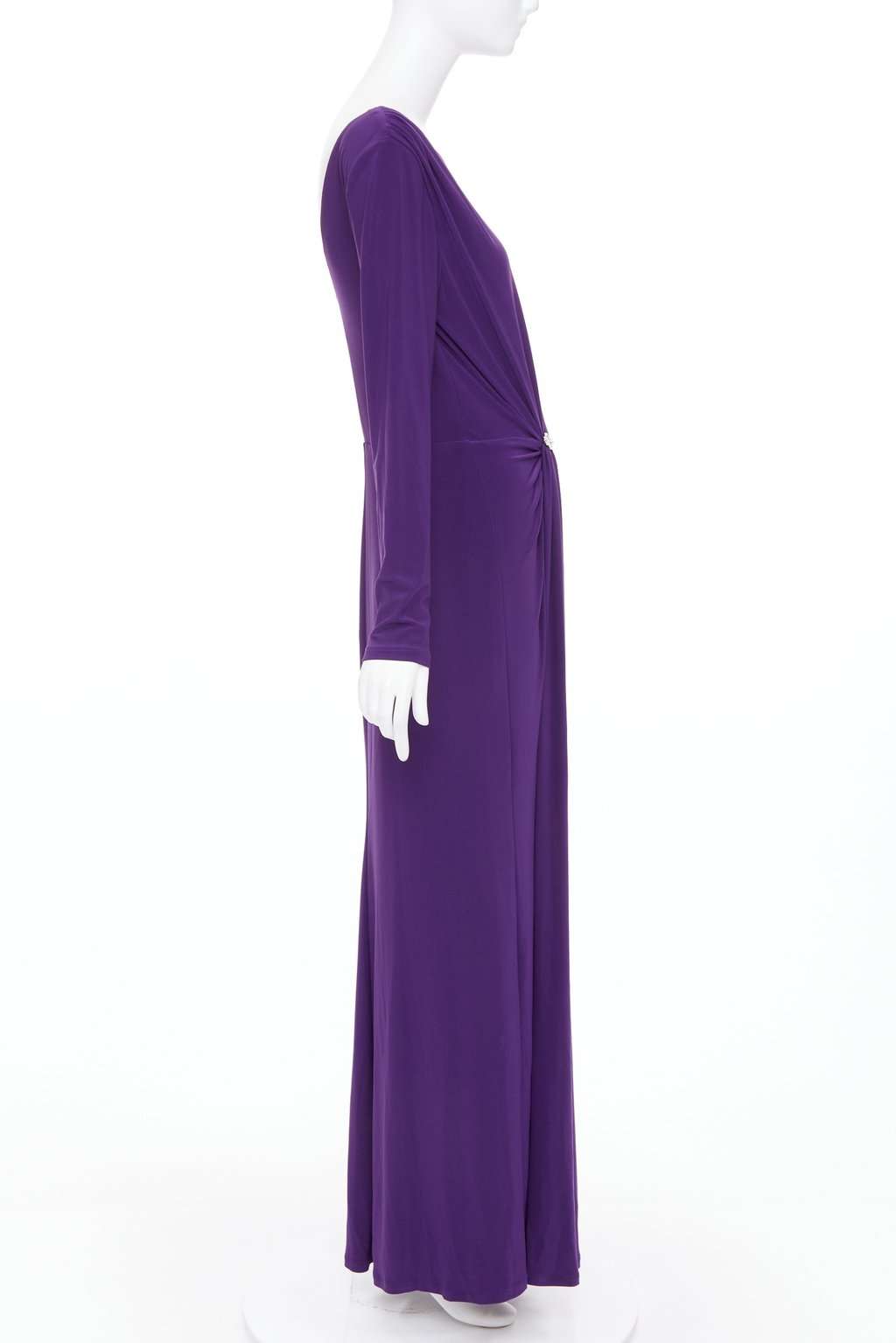 Ralph Lauren Purple Polyester Dress Purple Polyester Never worn, with tag - Model View