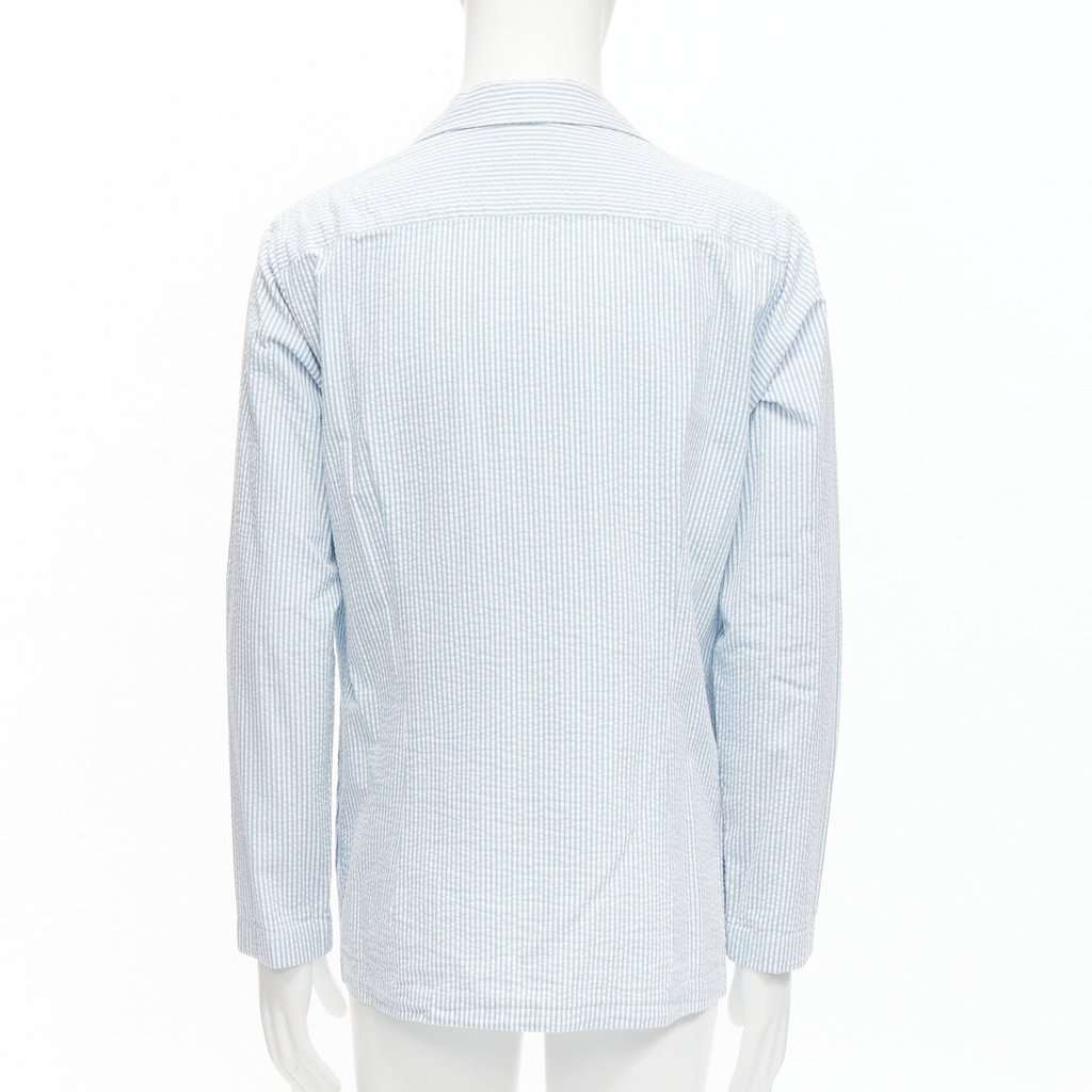 Lardini Stripe Button Blazer Blue Cotton Good condition - Box View