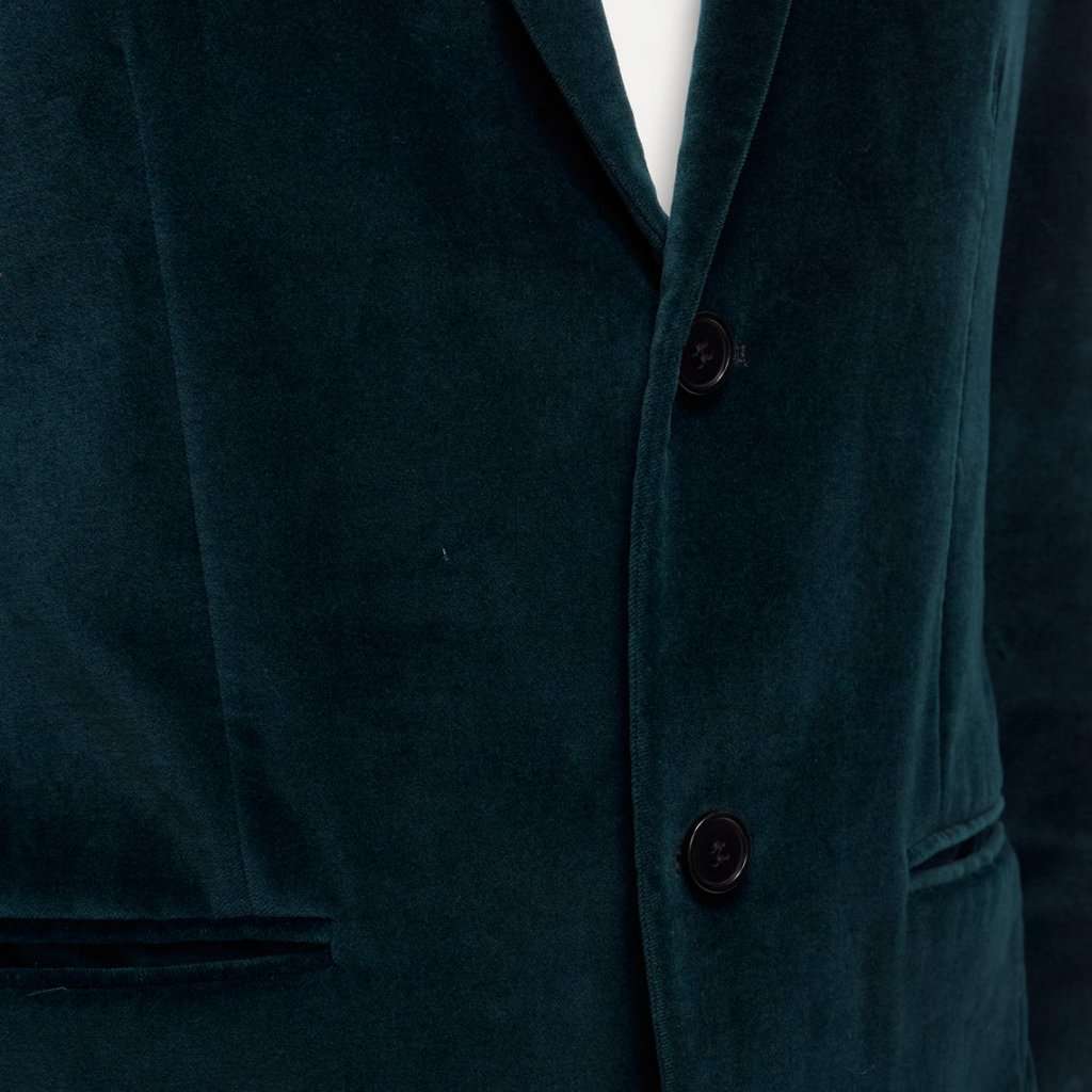 Kenzo Velvet Fit Blazer Green Velvet Good condition - Back View
