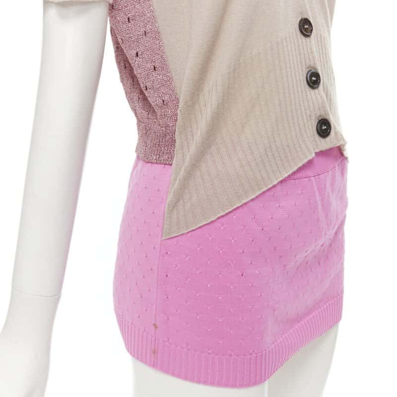 Louis Vuitton Layered Cardigan Khaki Polyamide Never worn - Back View