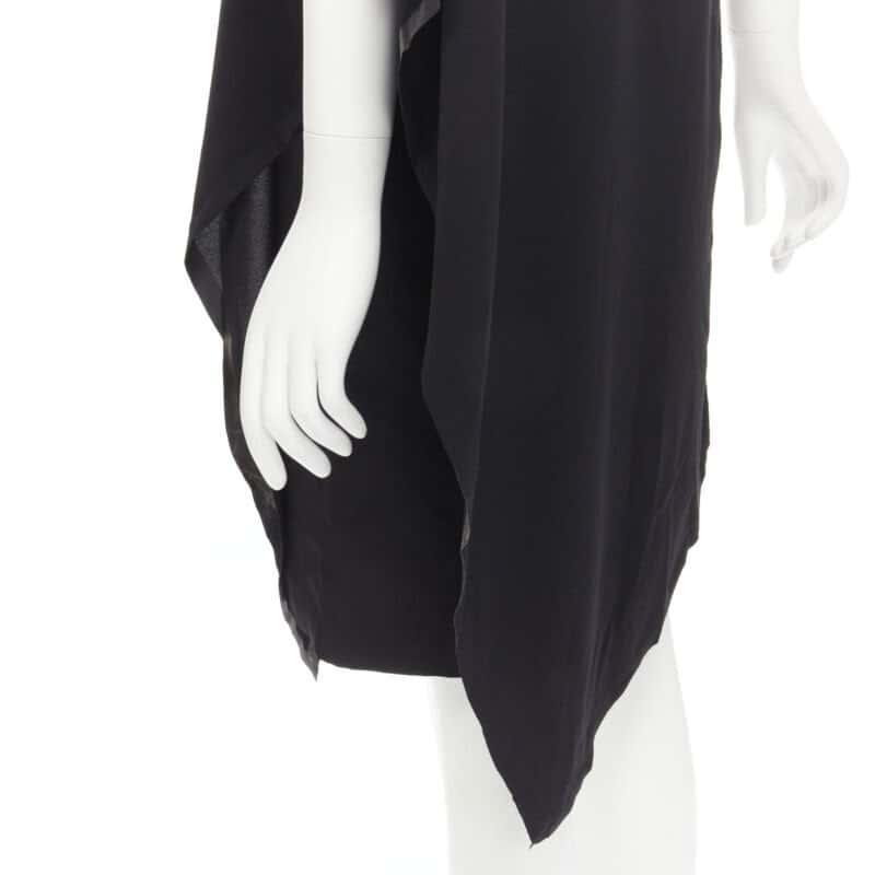 Maison Martin Margiela Bonded Cape Dress Black Very good condition - Back View
