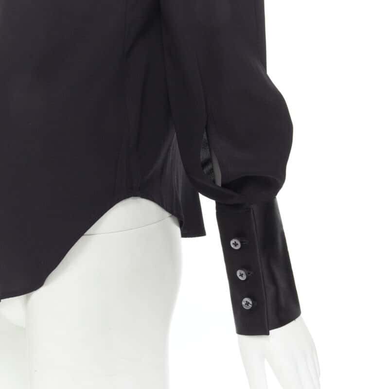 Maison Martin Margiela Reversed Cuff Shirt Black Cotton Never worn - Back View