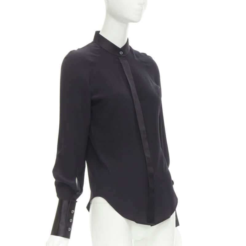 Maison Martin Margiela Reversed Cuff Shirt Black Cotton Never worn - Inside View