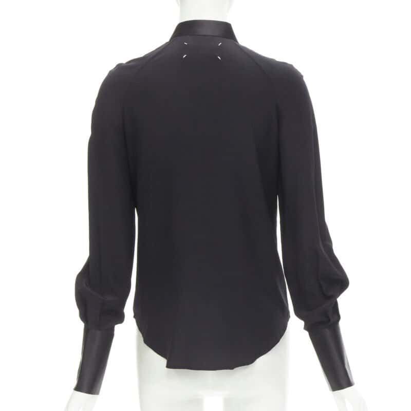 Maison Martin Margiela Reversed Cuff Shirt Black Cotton Never worn - Box View