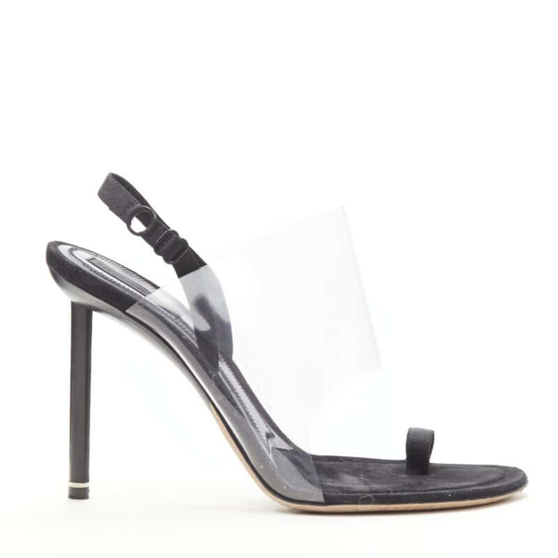 Alexander Wang PVC Sling Mules Black Plastic Very good condition - Back View