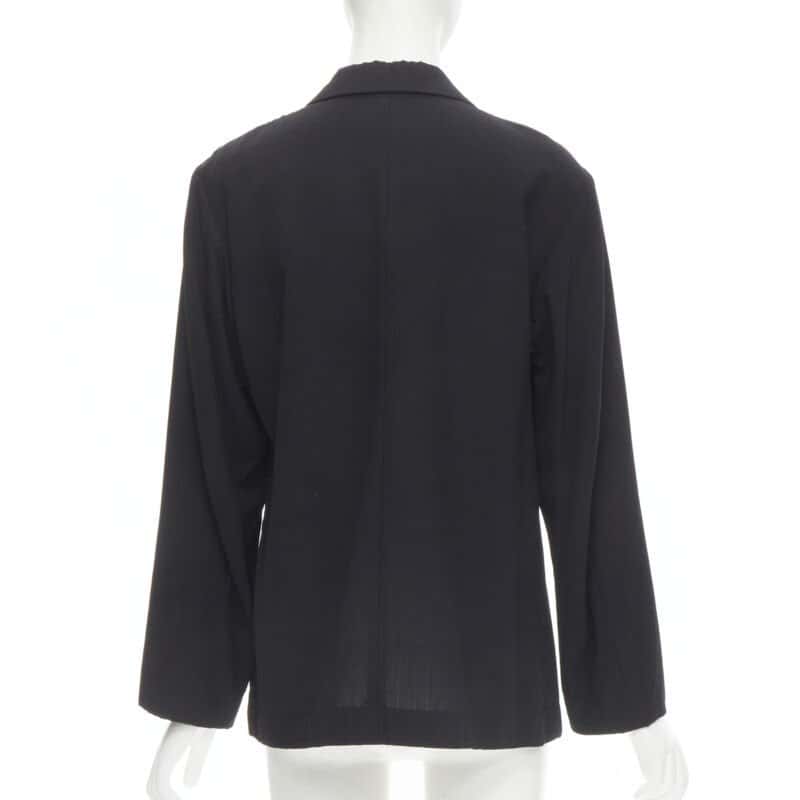 Issey Miyake Relaxed Casual Blazer Black Wool Never worn - Box View