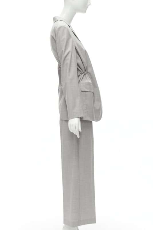 Theory Grey Drawstring Pants Set Grey Wool Never worn - Box View