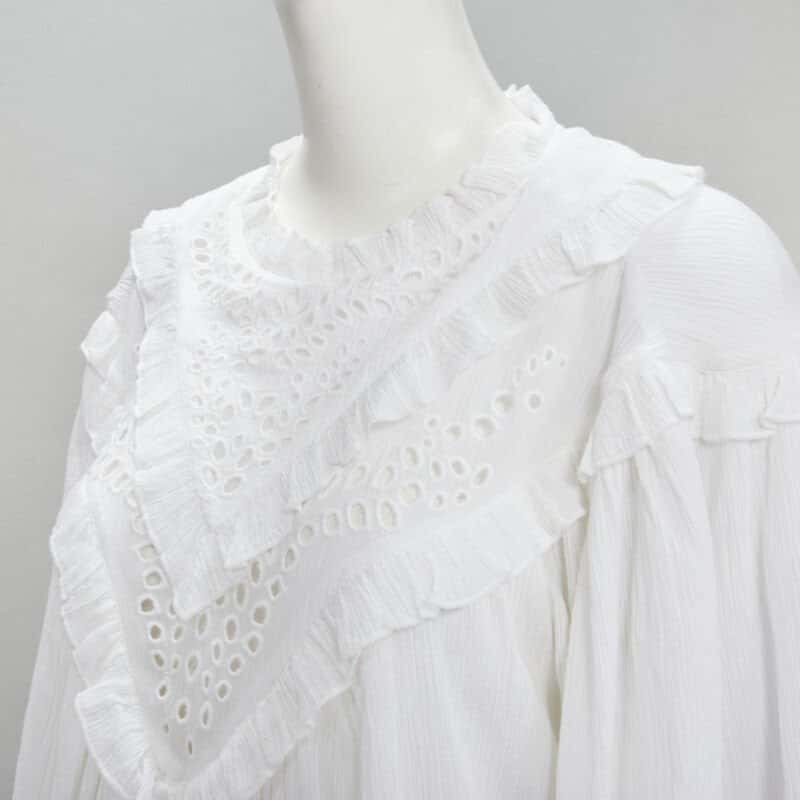 Isabel Marant Eyelet Boho Dress White Cotton Never worn - Back View