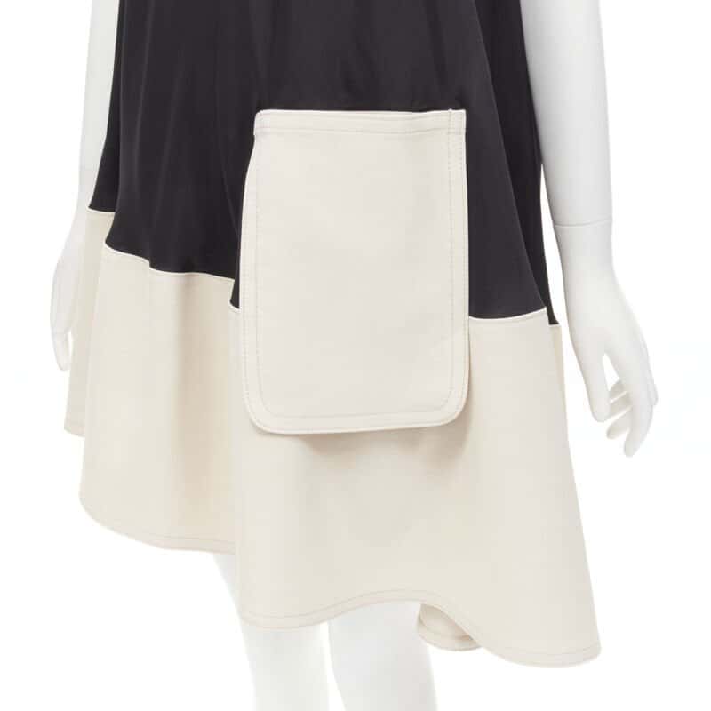 Tibi Patch Pocket Dress Black Polyester Never worn - Back View