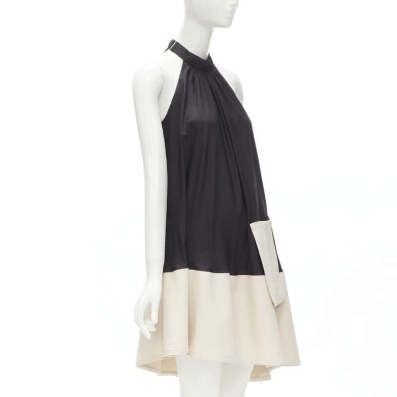 Tibi Patch Pocket Dress Black Polyester Never worn - Inside View