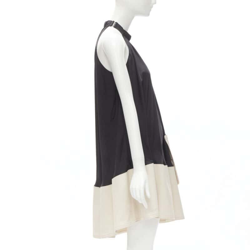 Tibi Patch Pocket Dress Black Polyester Never worn - Model View