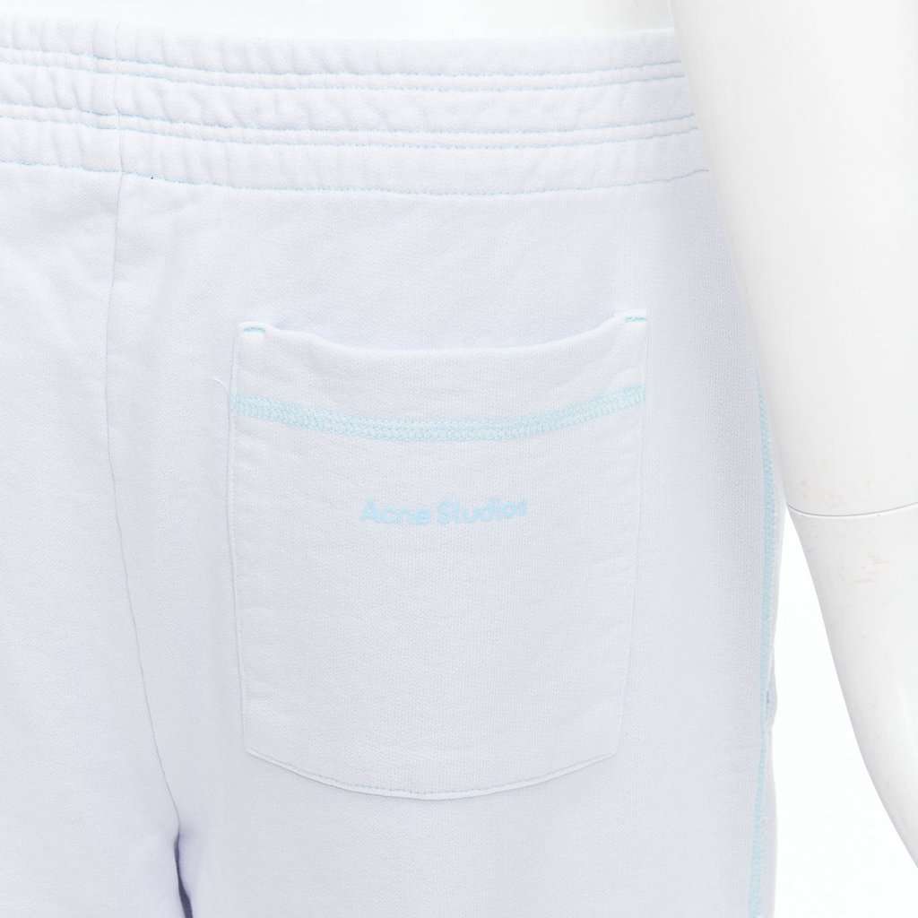 Acne Studios Contrast Stitch Pants Blue Cotton Very good condition - Back View