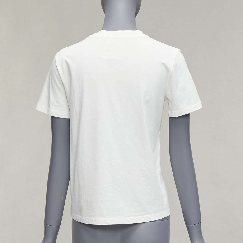 Moschino Beaded Bear Tee White Cotton Never worn - Box View