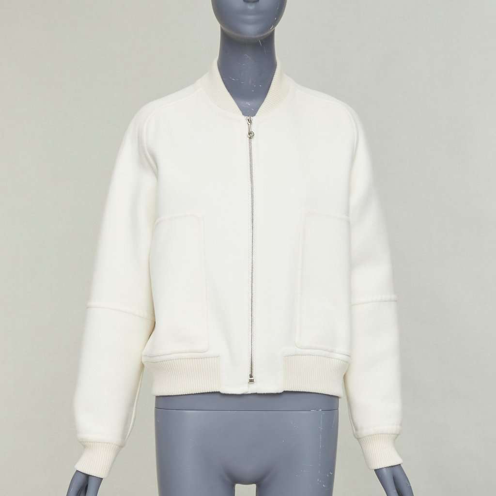 Hermès Ecru Cashmere Coat Beige Cashmere Very good condition - Back View