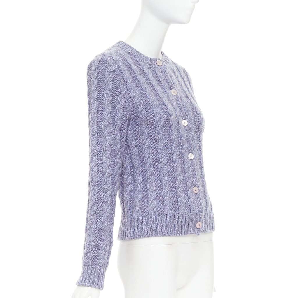 Miu Miu MMF8201330F0230 Purple Cashmere Very good condition - Model View
